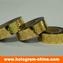 Anti-Counterfeiting Gold Security Hologram Hot Foil Stamping